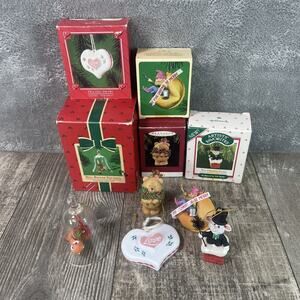 Hallmark Keepsake Ornaments Lot of 5 -- Mixed Lot Heart